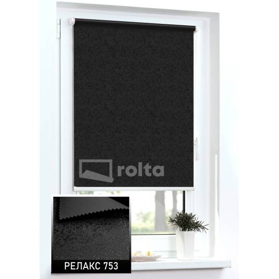 Тканинні ролети Релакс 753 чорний