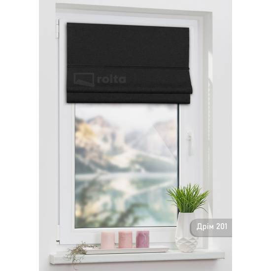 Римські штори ДРІМ 201 чорний