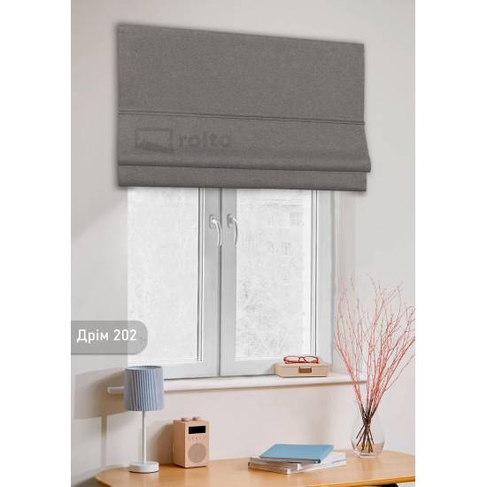 Римські штори-колекція Дрім 202 мокрий асфальт