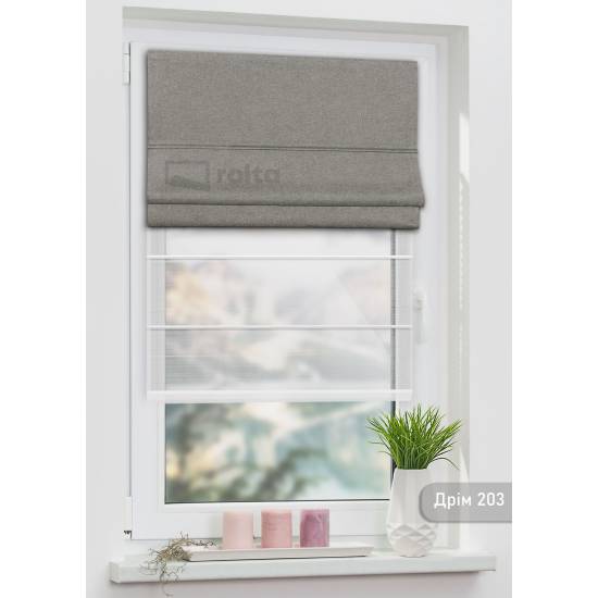 Римські штори-колекція Дрім 203 кварц Римські штори-колекція Дрім 203 кварц