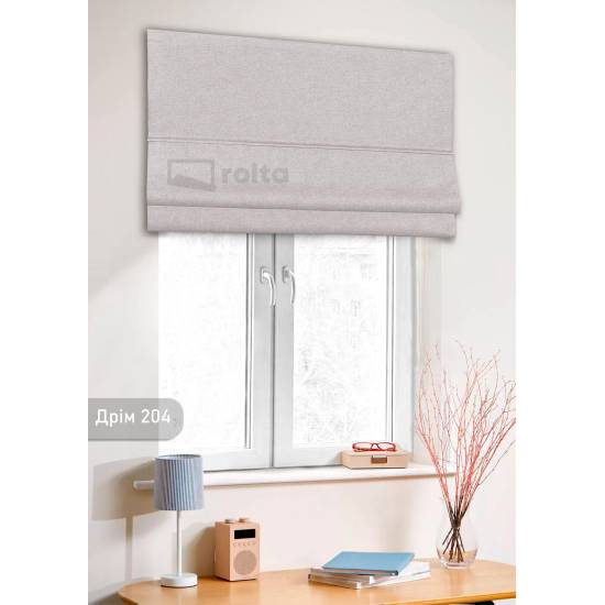 Римські штори-колекція Дрім 204 світло сірий Римські штори-колекція Дрім 204 світло сірий