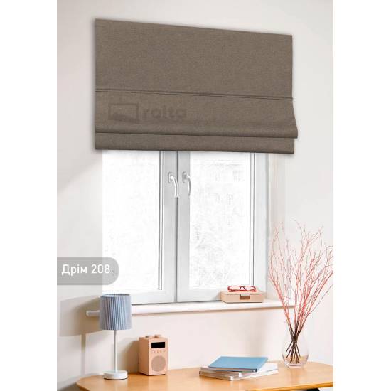 Римські штори-колекція Дрім 208 світло коричневий Римські штори-колекція Дрім 208 світло коричневий