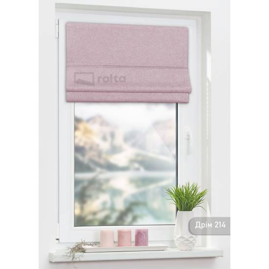 Римські штори-колекція Дрім 214 блідорожевий