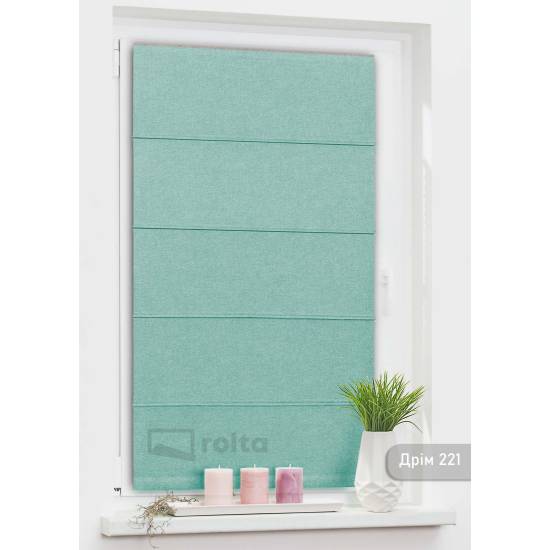 Римські штори-колекція Дрім 221 аквамарин