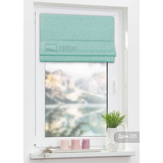 Римські штори-колекція Дрім 221 аквамарин