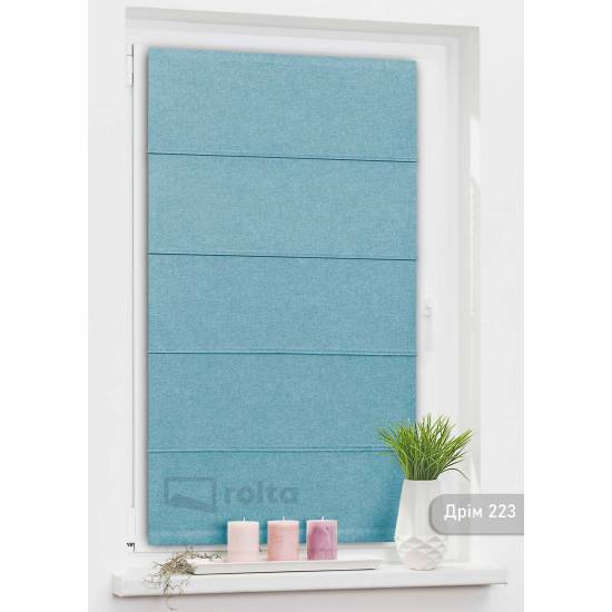 Римські штори-колекція Дрім 223 блакитний