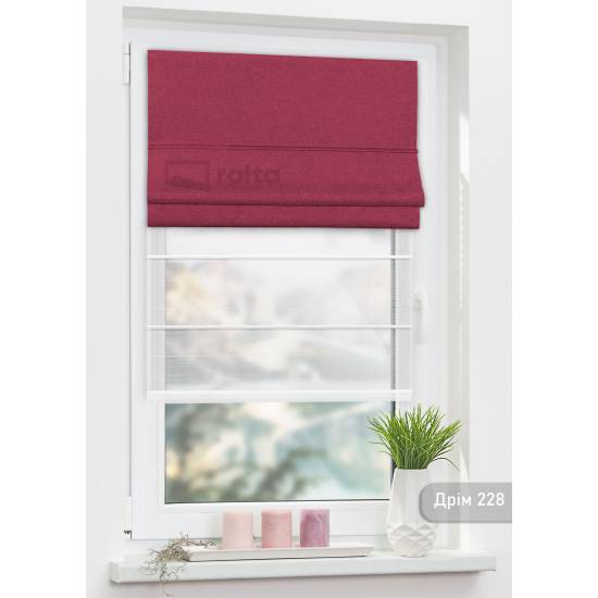 Римські штори-колекція Дрім 228 бордо