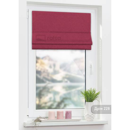 Римські штори-колекція Дрім 228 бордо