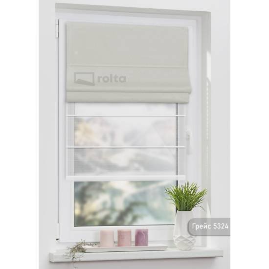 Римські штори-колекція Грейс 5324 світло сірий Римські штори-колекція Грейс 5324 світло сірий