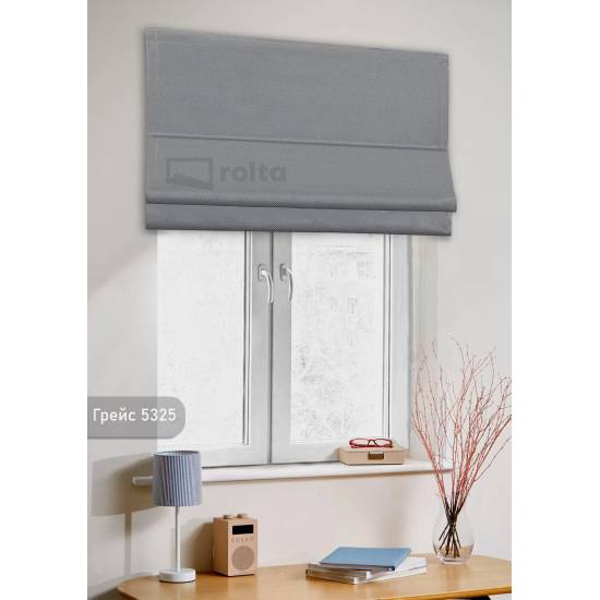 Римські штори-колекція Грейс 5325 сірий Римські штори-колекція Грейс 5325 сірий