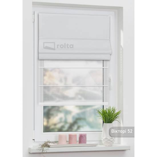 Римські штори-колекція Вікторі БЛЕКАУТ 52 світло сірий Римські штори-колекція Вікторі БЛЕКАУТ 52 світло сірий