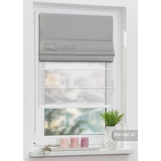 Римські штори-колекція Вікторі БЛЕКАУТ 61 сірий Римські штори-колекція Вікторі БЛЕКАУТ 61 сірий