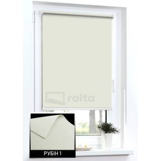 Тканинні ролети блекаут Рубін 1 світло беж