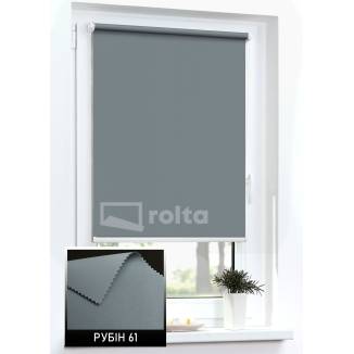 Тканинні ролети блекаут Рубін 61 темно сірий
