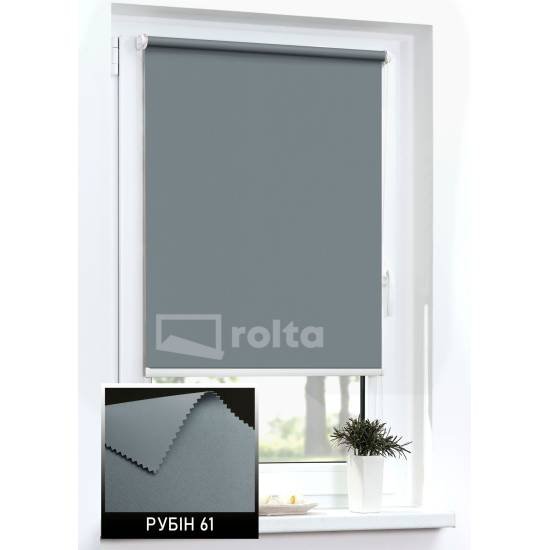 Тканинні ролети блекаут Рубін 61 темно сірий Тканинні ролети блекаут Рубін 61 темно сірий