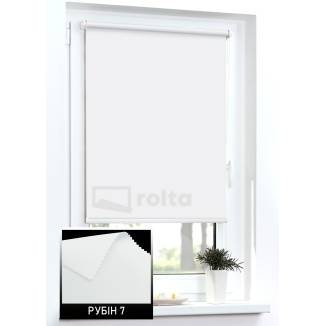 Тканинні ролети блекаут Рубін 7 білий