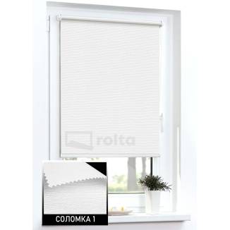 Тканинні ролети Соломка 1 білий