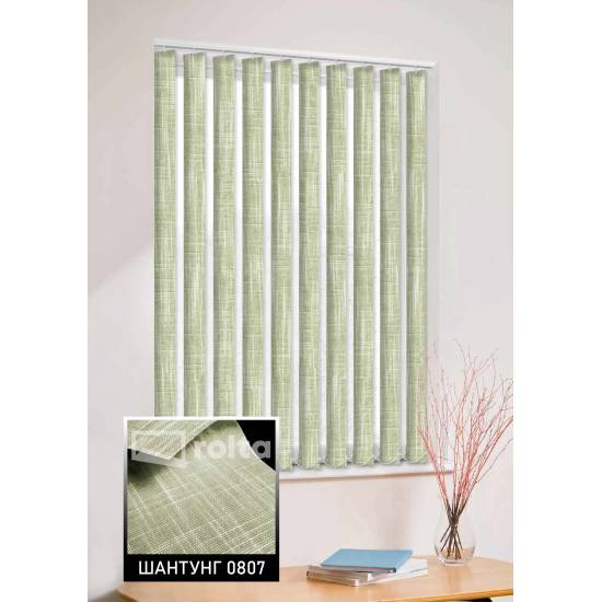 Вертикальні жалюзі Шантунг 0807 слонова кисть