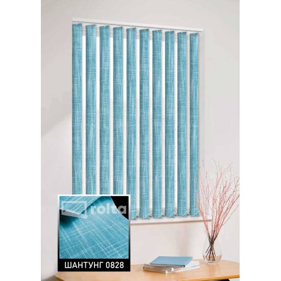 Вертикальні жалюзі Шантунг 0828 блакитний Вертикальні жалюзі Шантунг 0828 блакитний