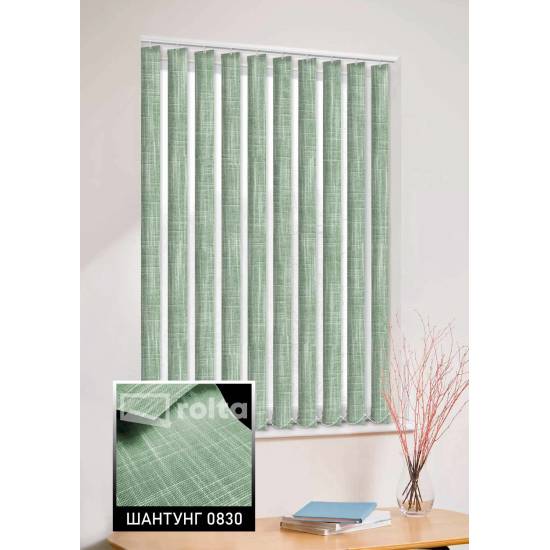 Вертикальні жалюзі Шантунг 0830 блідо-зелений Вертикальні жалюзі Шантунг 0830 блідо-зелений