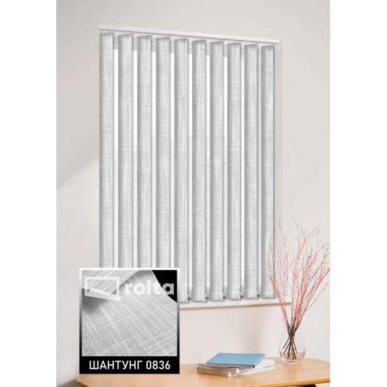 Вертикальні жалюзі Шантунг 0836 сірий
