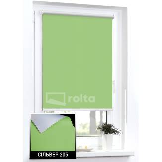 Тканинні ролети блекаут Сільвер 205 салатовий