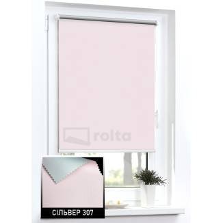 Тканинні ролети блекаут Сільвер 307 рожевий