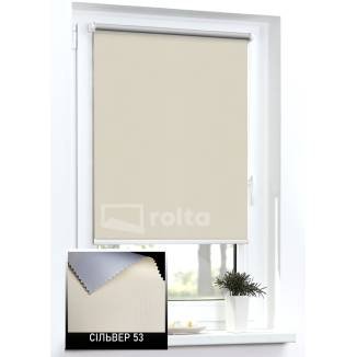 Тканинні ролети блекаут Сільвер 53 беж
