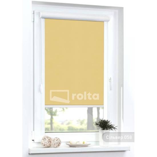 Тканинні ролети блекаут Сільвер 58 жовтий Тканинні ролети блекаут Сільвер 58 жовтий