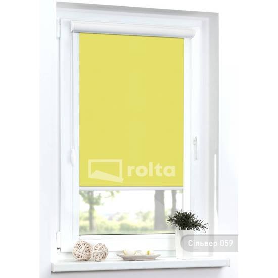 Тканинні ролети блекаут Сільвер 59 жовтий Тканинні ролети блекаут Сільвер 59 жовтий