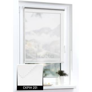 Тканинні ролети Скрін 201 білий