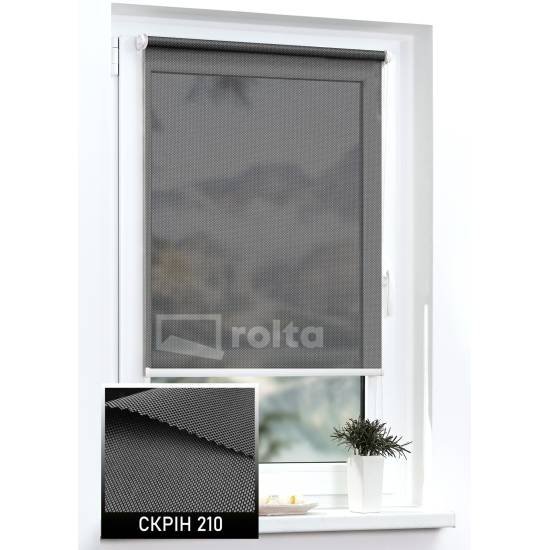 Тканинні ролети Скрін 210 антацит Тканинні ролети Скрін 210 антацит