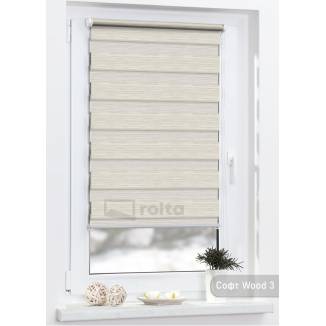 Ролети день-ніч СОФТ WOOD 3 латте