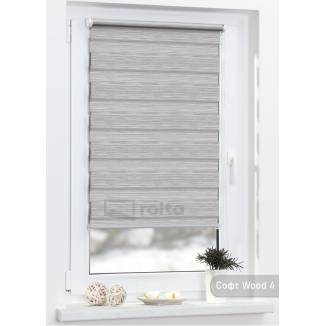 Ролети день-ніч СОФТ WOOD 4 сірий