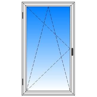 Вікна металопластикові вікнарофф відкривне в ванну 