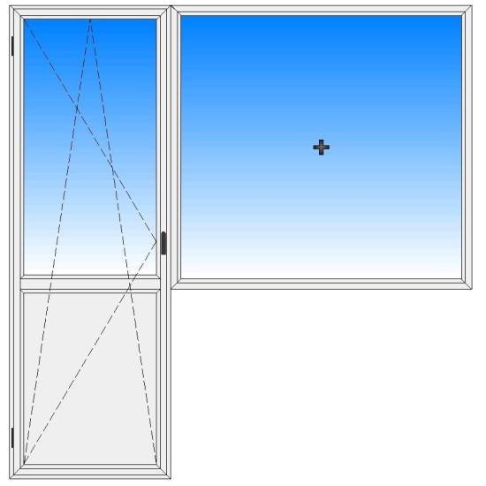 Вікна металопластикові Вікнарофф балконний блок 